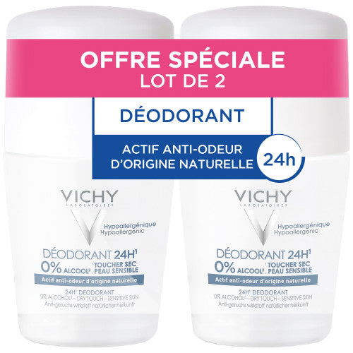 Vichy Lot*2 Deodorant Bille Sans Sel D'Aluminium